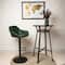 Glitzhome® Mid-Century Leatherette Gaslift Adjustable Swivel Bar Stool Set